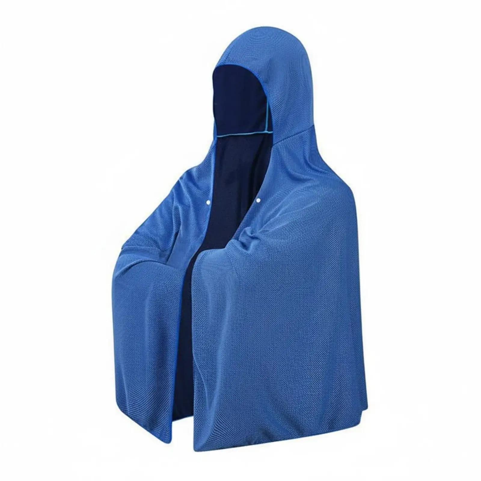 Hooded Sunscreen Cape for Women Cooling Towel Quick Dry Polyester Shawl for Swimming Gym Travel Portable