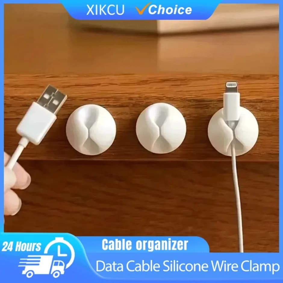 1/5/10/20PCS USB Tipo-C Mini Desktop Morsetto Filo di Silicone Cavi Dati Dispositivo di Fissaggio del Cavo Cavo Dati per Smartphone Auto clip