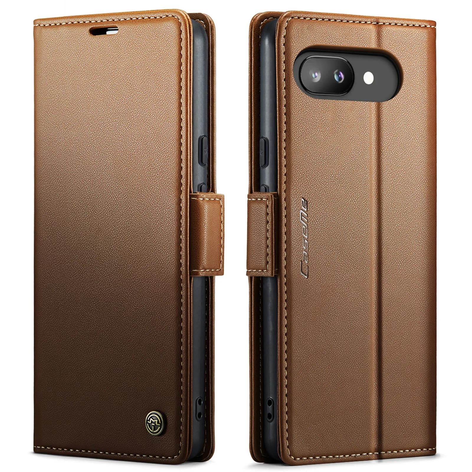 Custodia a Portafoglio in Pelle con Scomparti per Carte Magnetiche per Google Pixel 7A 8A 8Pro 9 9A 10A 10 Pro XL, Cover Flip con Funzione Stand e Tasca