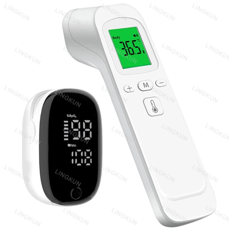 Oximeter infrared temperature thermometer Ear thermometer for body temperature laser contactless for home medical use
