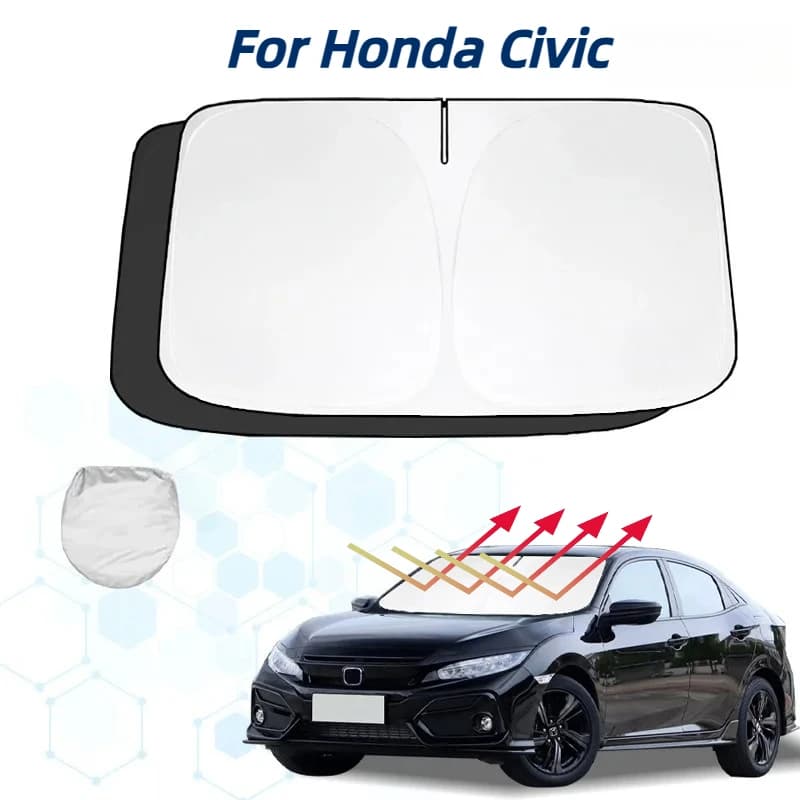 Parabrezza Parasole Per Honda Civic 8th 9th 10th 11th Parasole Visiera Protezione Pieghevole Blocchi Raggi UV Mantenere Il Tuo Auto di Raffreddamento
