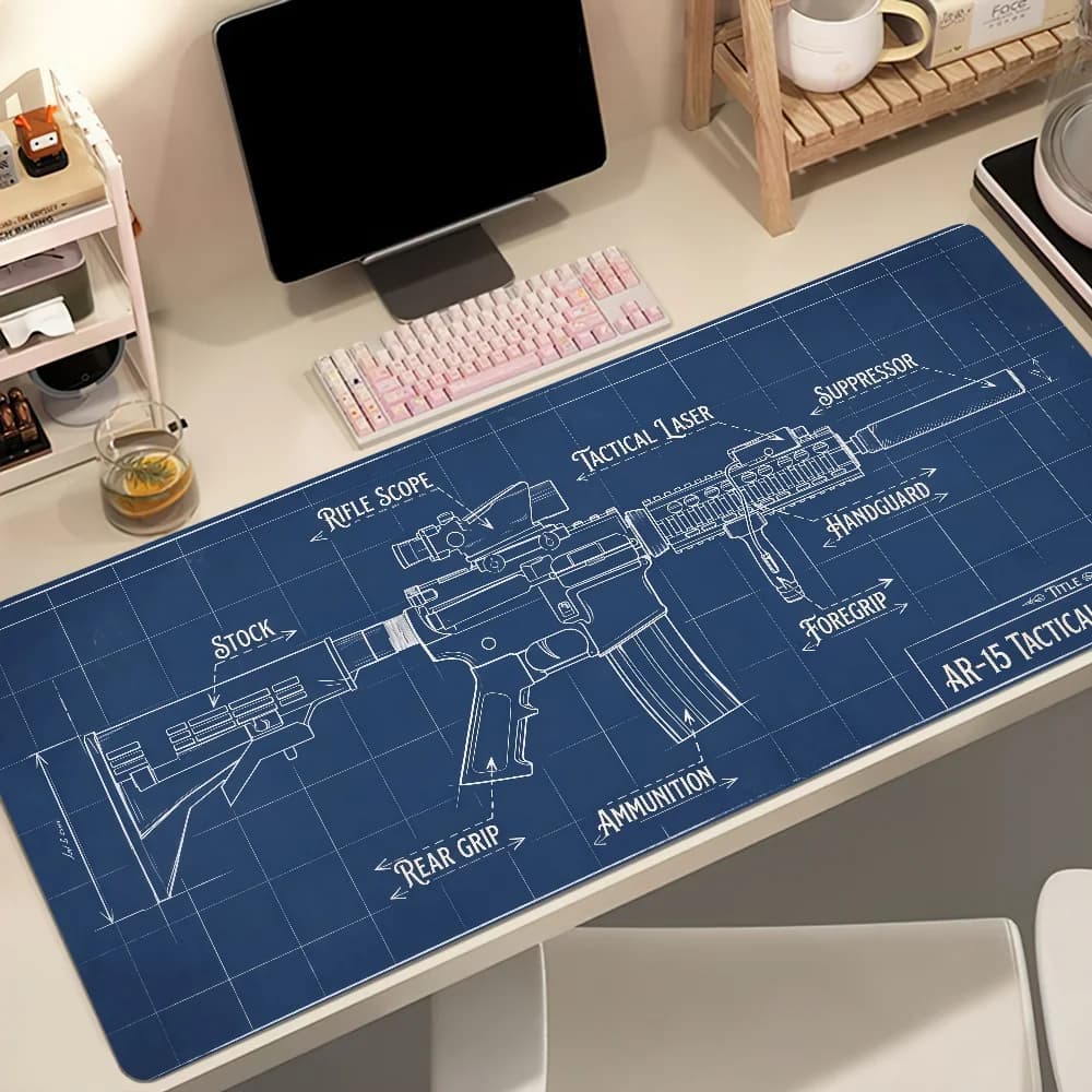 Game G-Gun Parts Mouse Pad Non-slip Thickened MousePad Student Gaming Cushion Large Writing Lockedge Office
