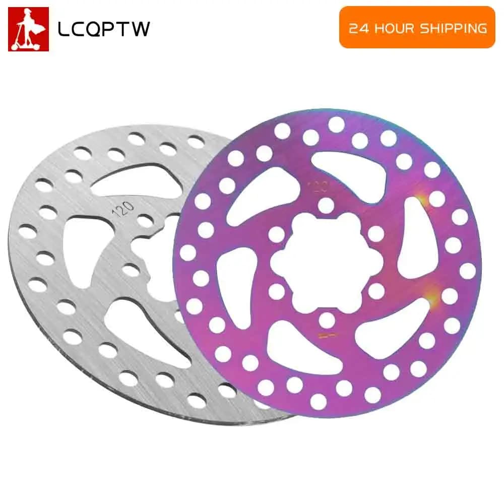 Disco freno da 120 mm per scooter elettrico Ninebot MAX G3/ZT3/ZT3 Pro Disco freno a 6 fori resistente all'usura Parte in acciaio inossidabile