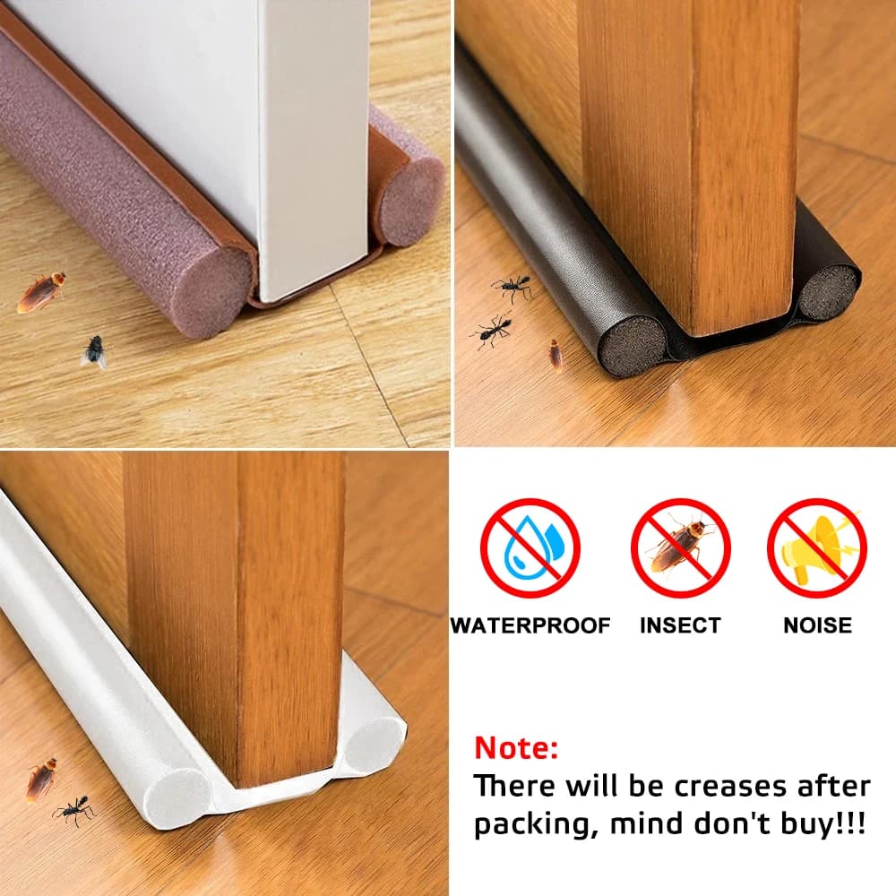 1PC Flexible Under Door Draft Stopper Door Bottom Seal Strip Weather Strip Thicker Anti-Cold Gap Blocker Sealing Weather Strip
