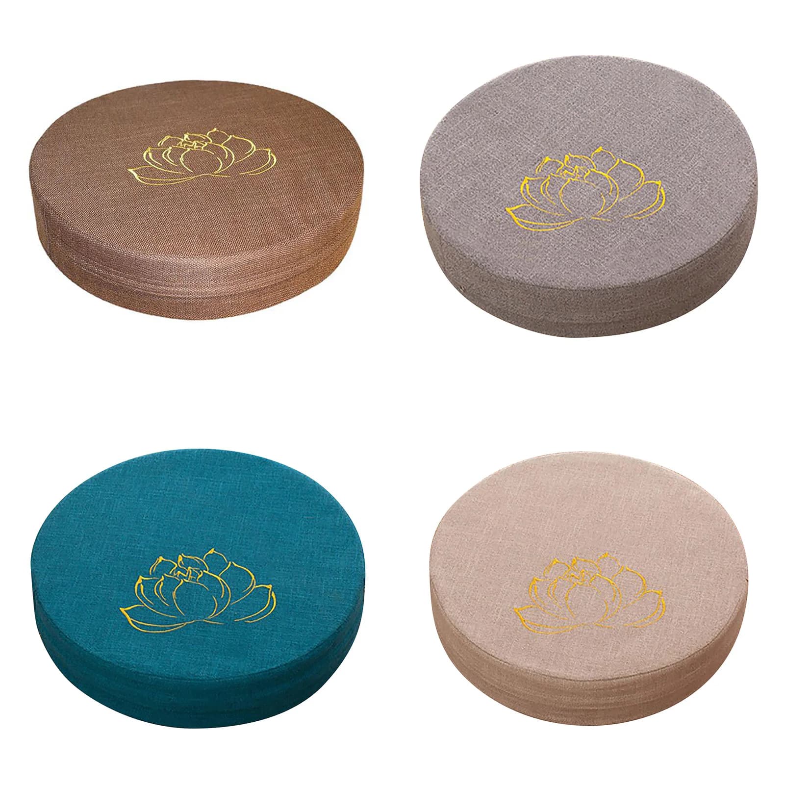 40×6cm Meditation Cushion Hard Foam Cotton Linen Detachable Washable Comfortable Floor Pillow for Balcony Living Room Tatami