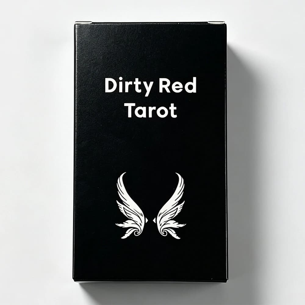 Carte dei Tarocchi Dirty Red: Giochi da Tavolo che Trasformano l'Energia Attraverso Tratti Audaci e Contrasti Accattivanti per Principianti, Meditazione e Feste
