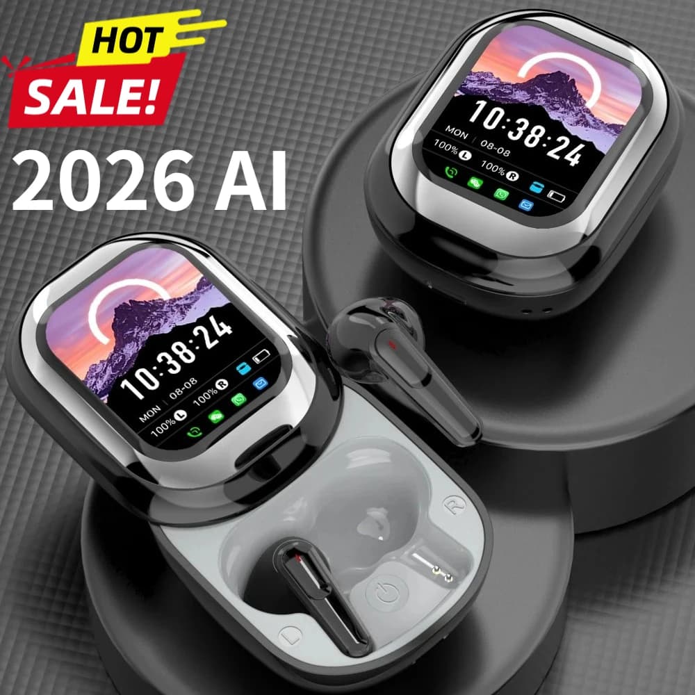 Cuffie intelligenti wireless AI Supporto touch screen completo a LED Informazioni APP Ricezione Auricolari per traduzione in tempo reale TWS SE-ONE