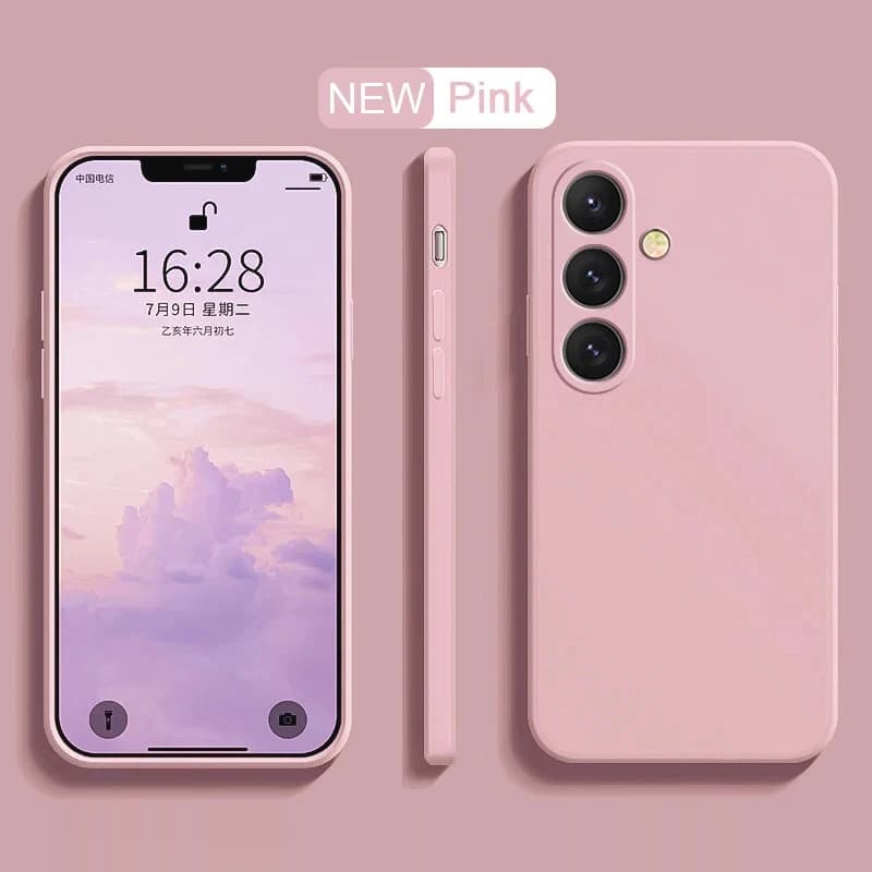 Original Case for Samsung S25 Ultra Soft Silicone Shock Cover Rear Cover for Galaxy S20 S21 S22 S23 S24 FE Plus UItra