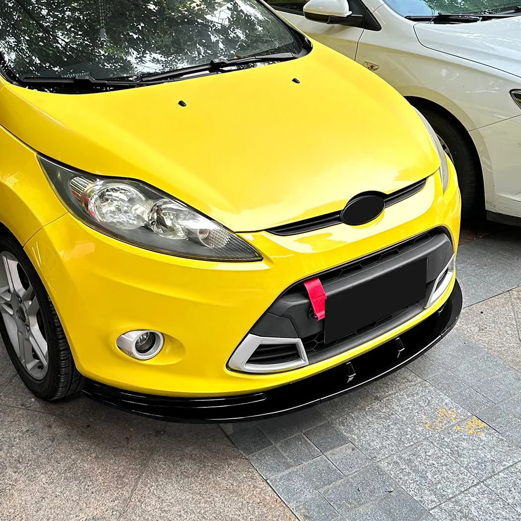 Spoiler Anteriore per Paraurti, Diffusore per Ford Fiesta MK7 Edizione Standard 2008-2012, Kit Carrozzeria in ABS per Tuning