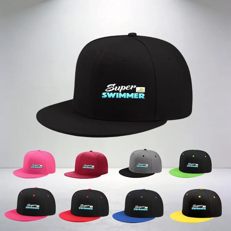 1pc of Super Swimmer Pattern Printed Hip-hop Baseball Cap, Unisex Outdoor Sports Style, Suitable for Swimming Competitions, Spor