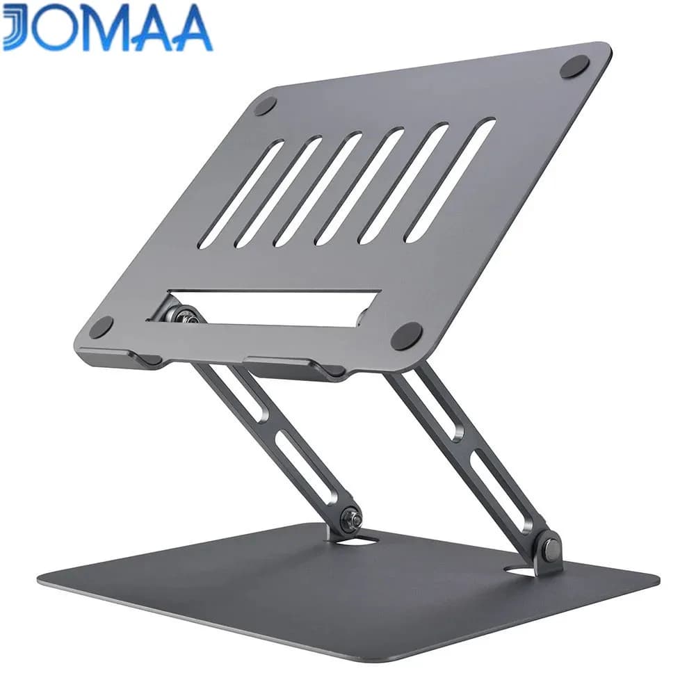 Jomaa Supporto per laptop regolabile Supporto da scrivania pieghevole ergonomico in alluminio portatile per computer notebook