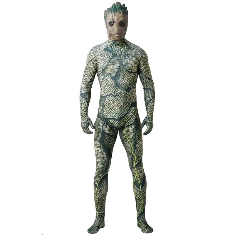 ABC123Adult Groot Deluxe Quality Superhero Cosplay Men Halloween Costume for Adult#1#W.b;6'j,k.9;a
