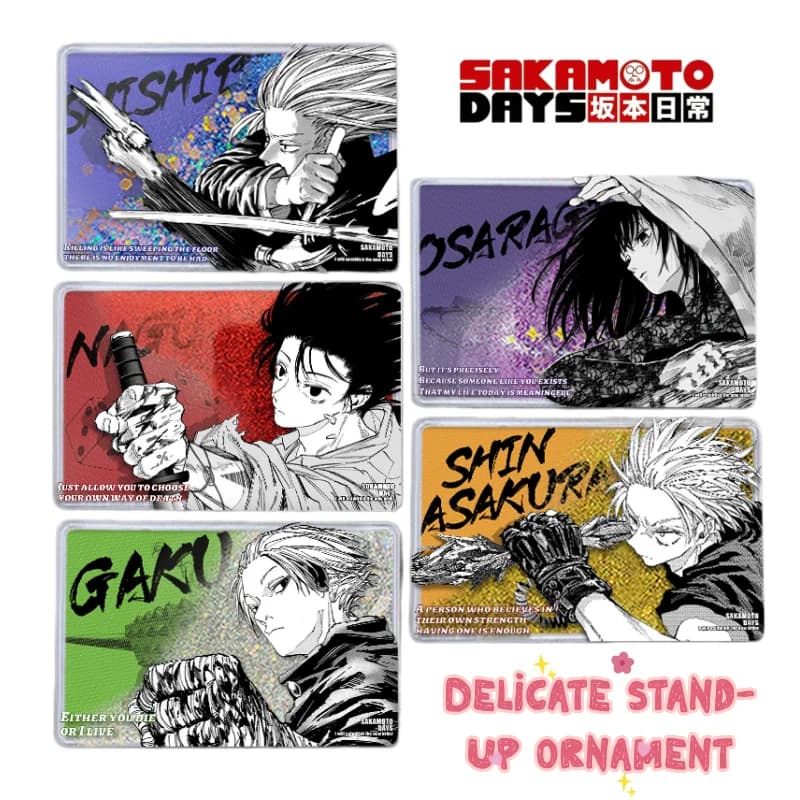 New SAKAMOTO DAYS Shin Asakura Aoi Sakamoto quicksand mahjong cartoon high color value animation surrounding exquisite cards