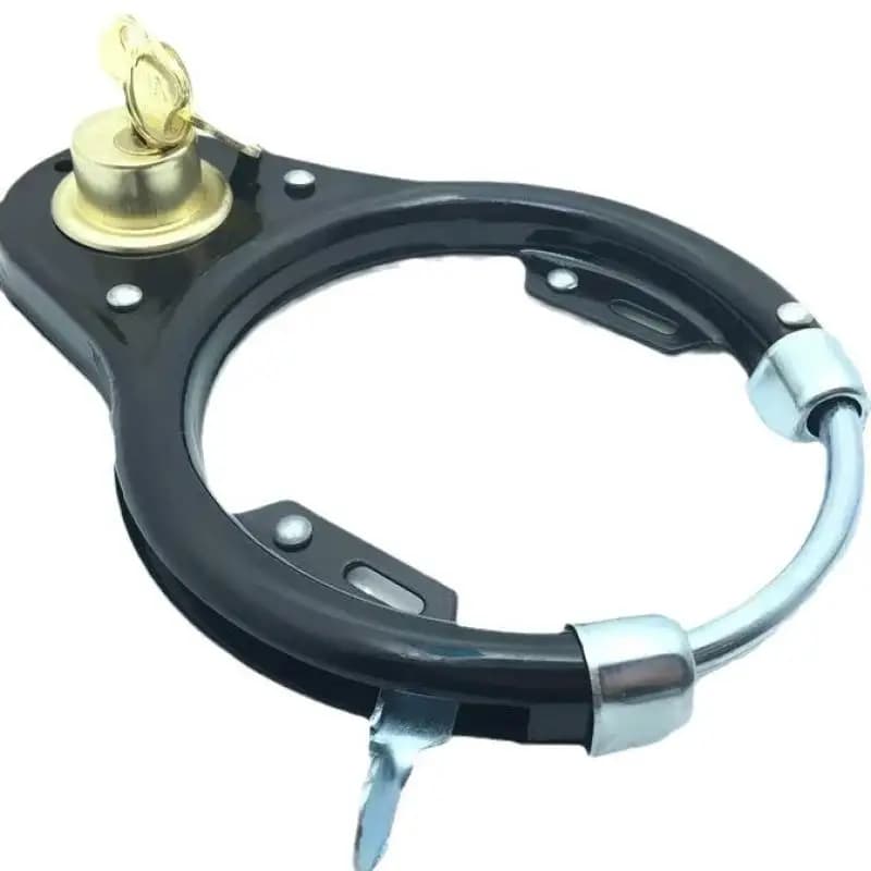 1 Set Intrattenimento Ciclismo per accessori bici Ruota per bicicletta a forma di U Scooter Blocco di sicurezza per moto con 2 chiavi