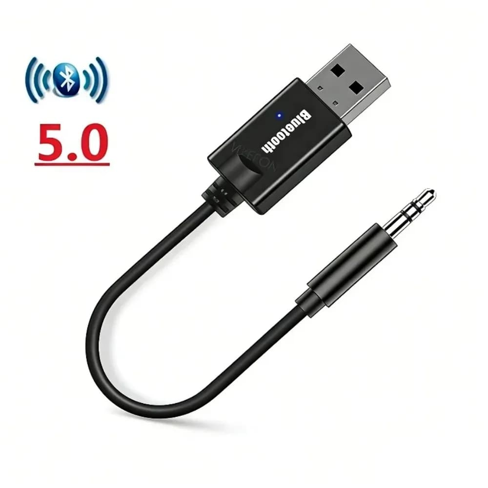 Bluetooth Audio Receiver Usb To 3 5Mm Jack Adapter Wireless Aux Dongle For Car Stereo Handsfree Music Streaming