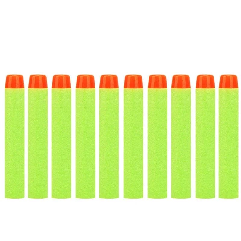 Green Solid Round Head Bullets 7.2cm for N-strike Elite Series Blasters Foam EVA Refill Darts Kids Toy Guns Accessories