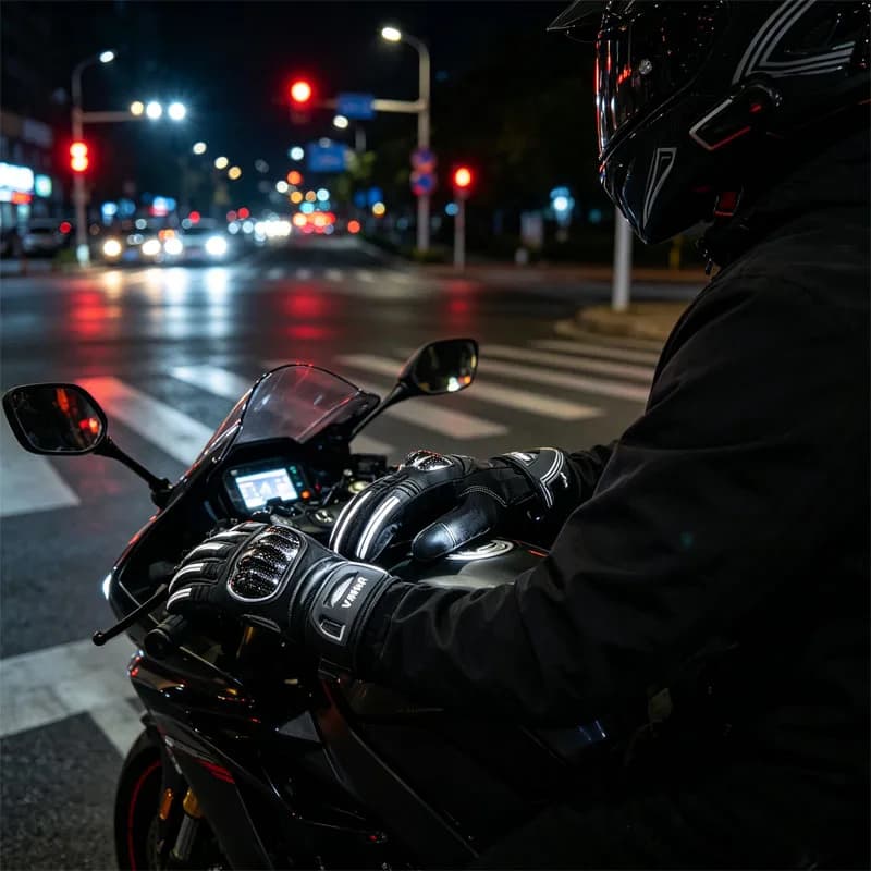 Offroad Dirt Bike MX Racing VEMAR Hard Carbon Fiber Gloves Shockproof Heated Winter Thermal Warm Motorcycle Riding Accessories