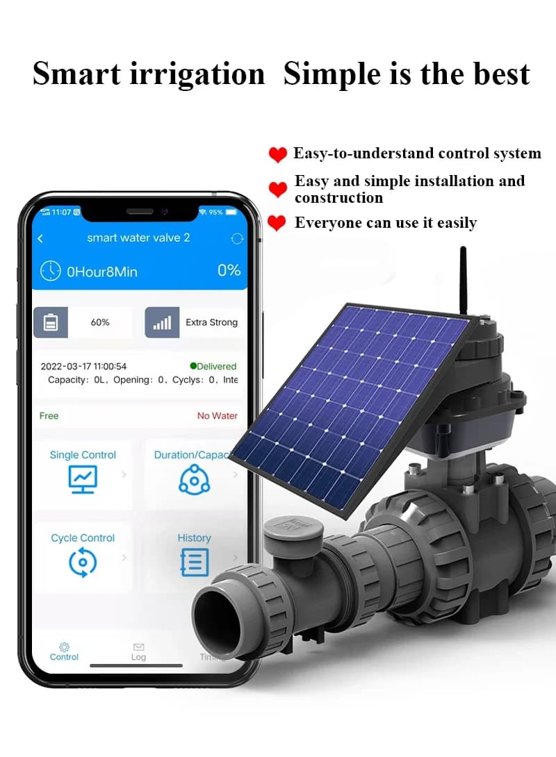 Controller per Irrigazione Automatica Gold Seller, Sistema di Irrigazione a Goccia Intelligente con Pannello Solare per Casa e Giardino