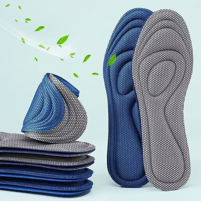 2 pairs of orthopaedic suns in memory foam for shoes deodorization antibacterial sweat absorption insert sports shoes racing bearings