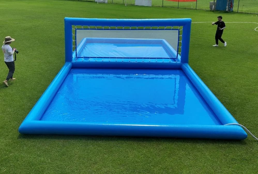 2026 Giant Inflatable Volleyball Field for Pool Water Games with Inflatable Beach Volleyball Field with Air Pump