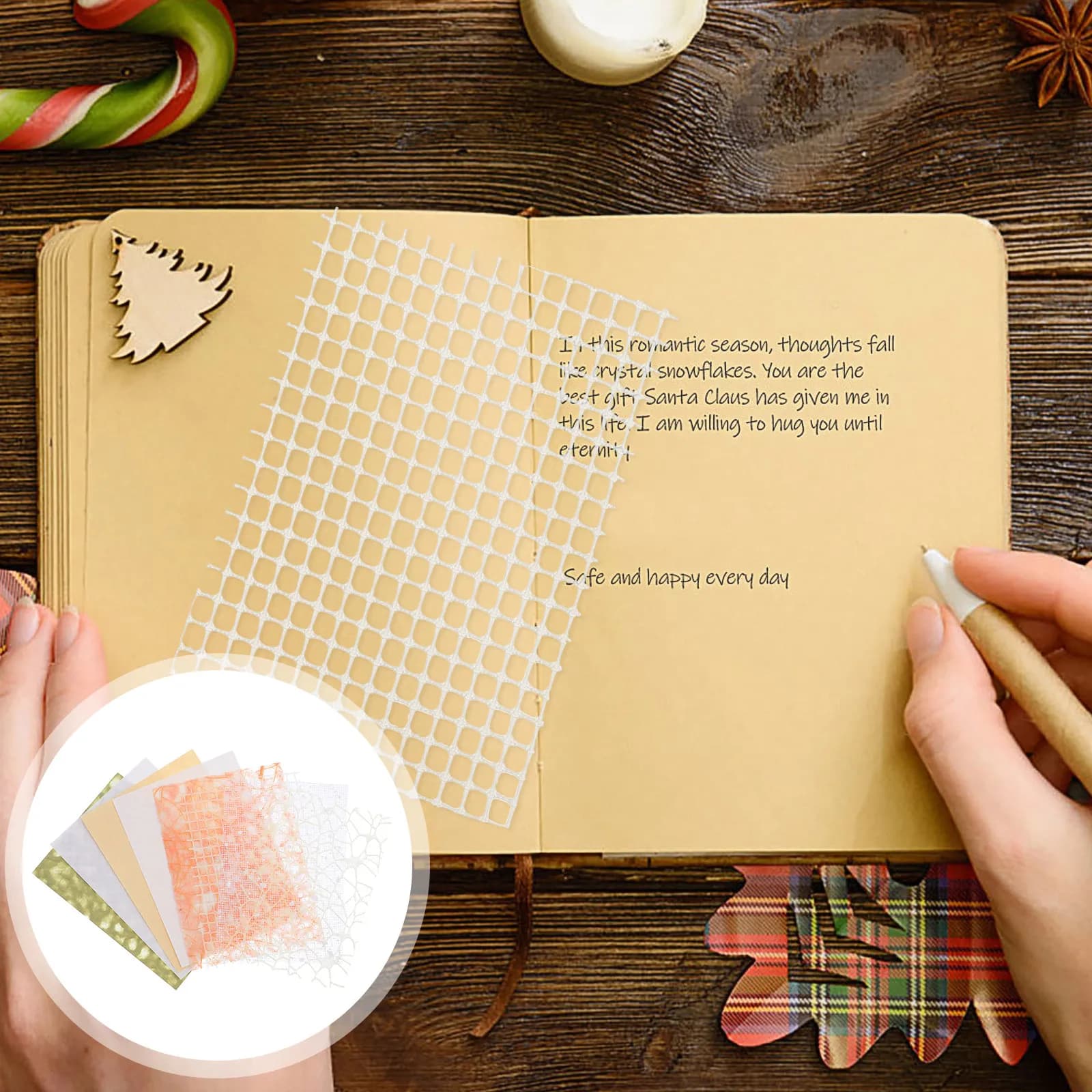 1Set Collage Decorative Paper Retro Style Delicate Scrapbook Paper Material for DIY Planner Journal Notebook Scrapbooking