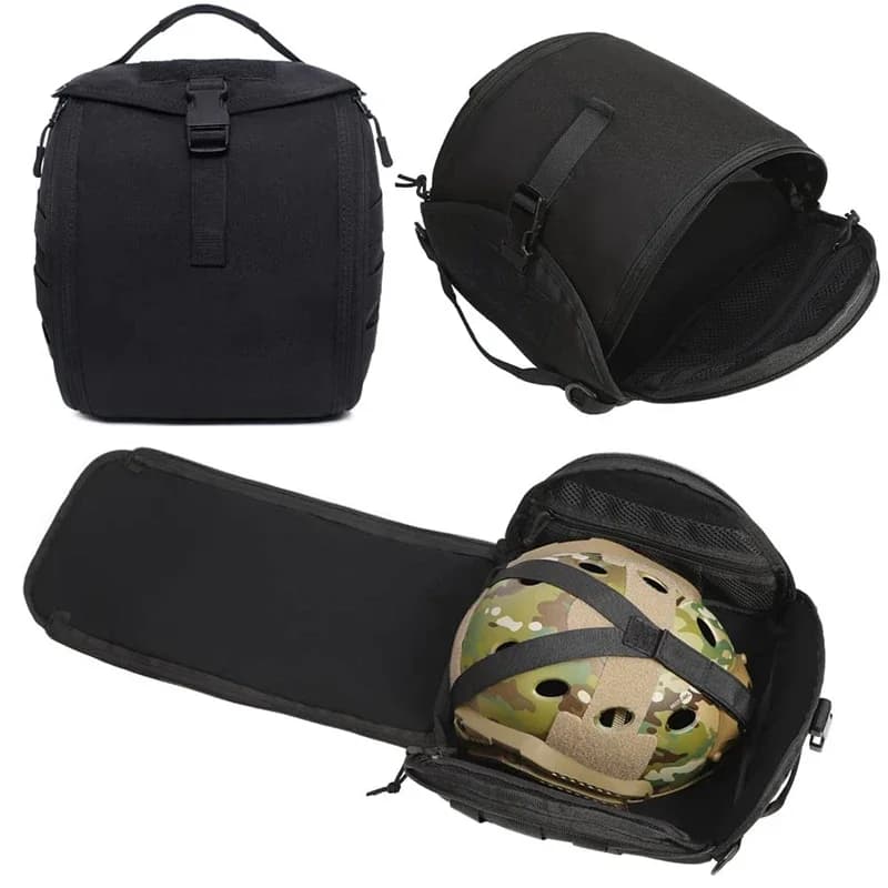 Bag for helmet Tactical helmet MOLLE shell bag padded and lined fleece for motorcycle helmets