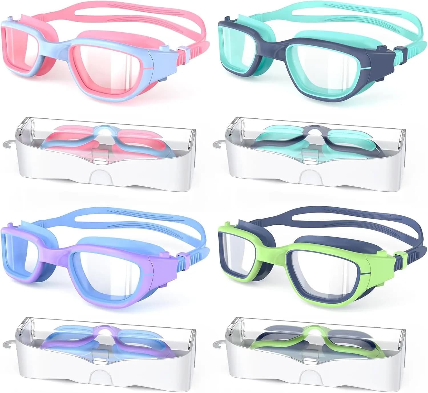 Children's Swimwear Anti-fog with UV Protection for Boys and Girls 6-14 Years
