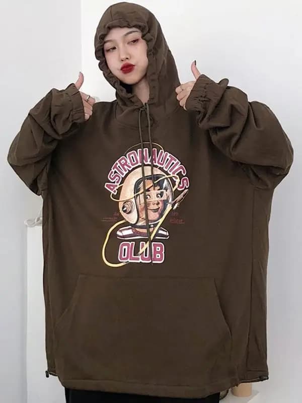 Spring Autumn New Women's Long Sleeve Hoodie Thin Inner Wear T-Shirt Fashionable Elegant Cute Mid-Length Casual Style
