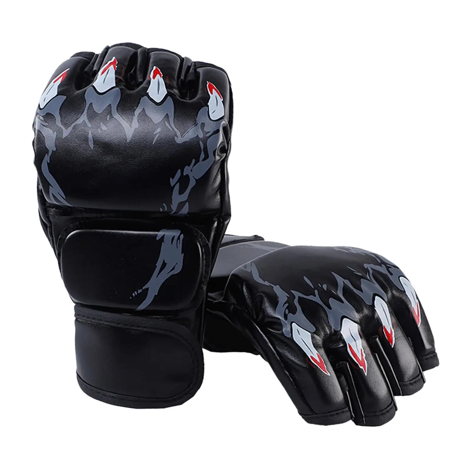 Mma Boxing Gloves Protective Gear Lightweight Hand Guard Half Mitts for Youth Women Men Punching Heavy Bag Sparring Martial Arts