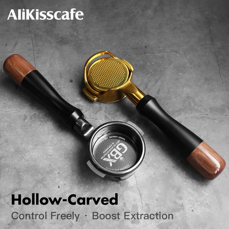 Portafiltro Bottomless per Caffè, Cestello Filtro Preciso per Macchine da Caffè Espresso 58MM E61 Lelit Flair ECM, Accessori Barista