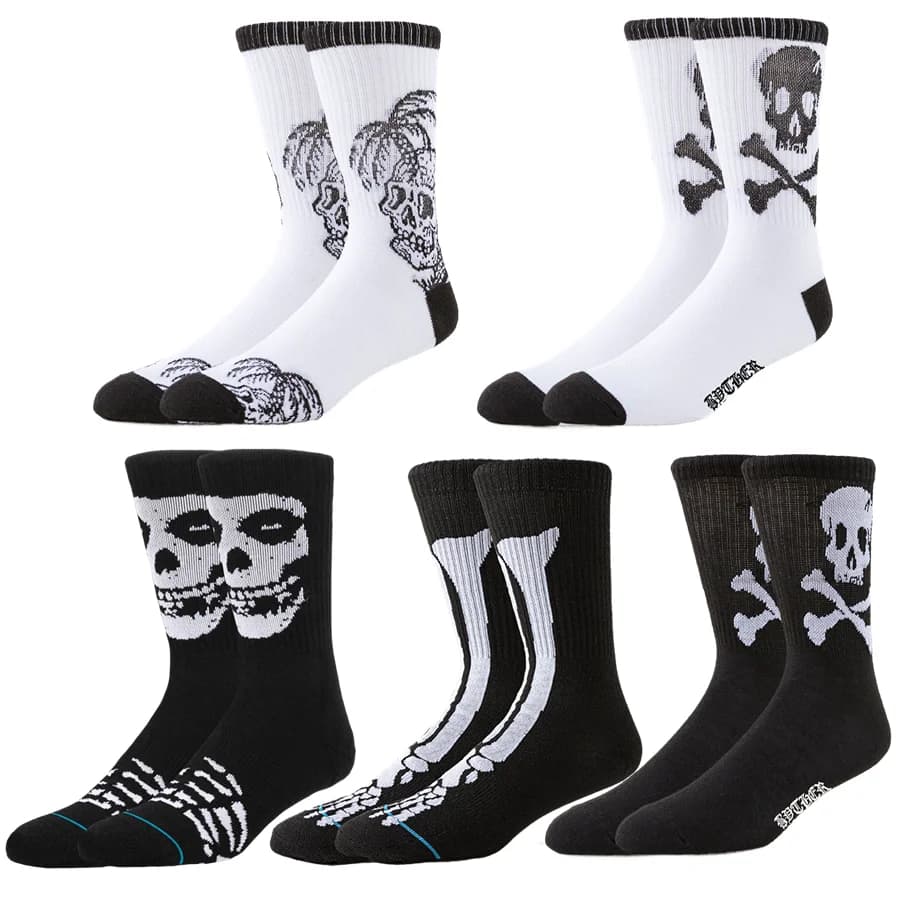 Calzini Sportivi Unisex, Stile Street, Design Hip Hop, Calzini Divertenti e Allegri