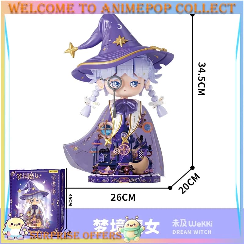VIGGI Fairy Tale Town Series Dream Witch Building Block Figure Educational Assembly Model Desk Decoration Romantic Gift & Toy