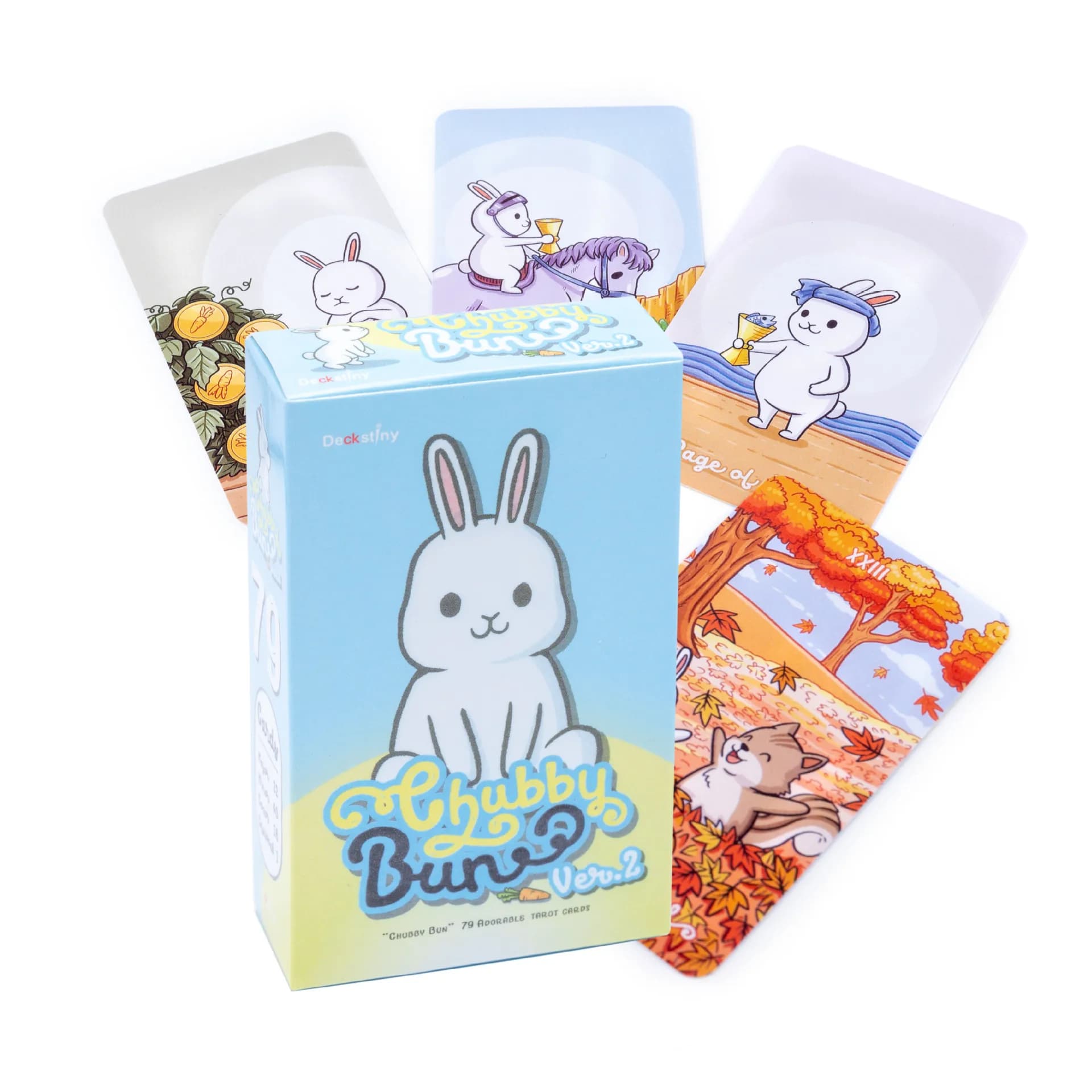 Chubby bune Rabbit Oracle tarocchi guida divinazione Fate Oracle Party Deck gioco da tavolo istruzioni PDF