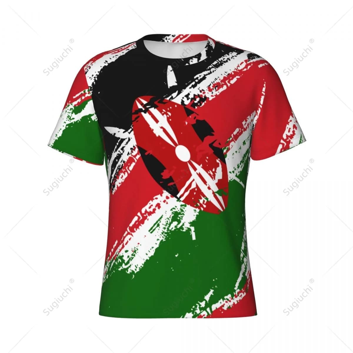 Nome personalizzato Nunber Kenya Flag Color Men t-shirt sportiva attillata donna Tees jersey per gli appassionati di calcio di calcio
