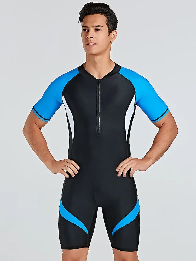 SBART European and American sub costume cross-border man, short sleeve snorkeling swimsuit