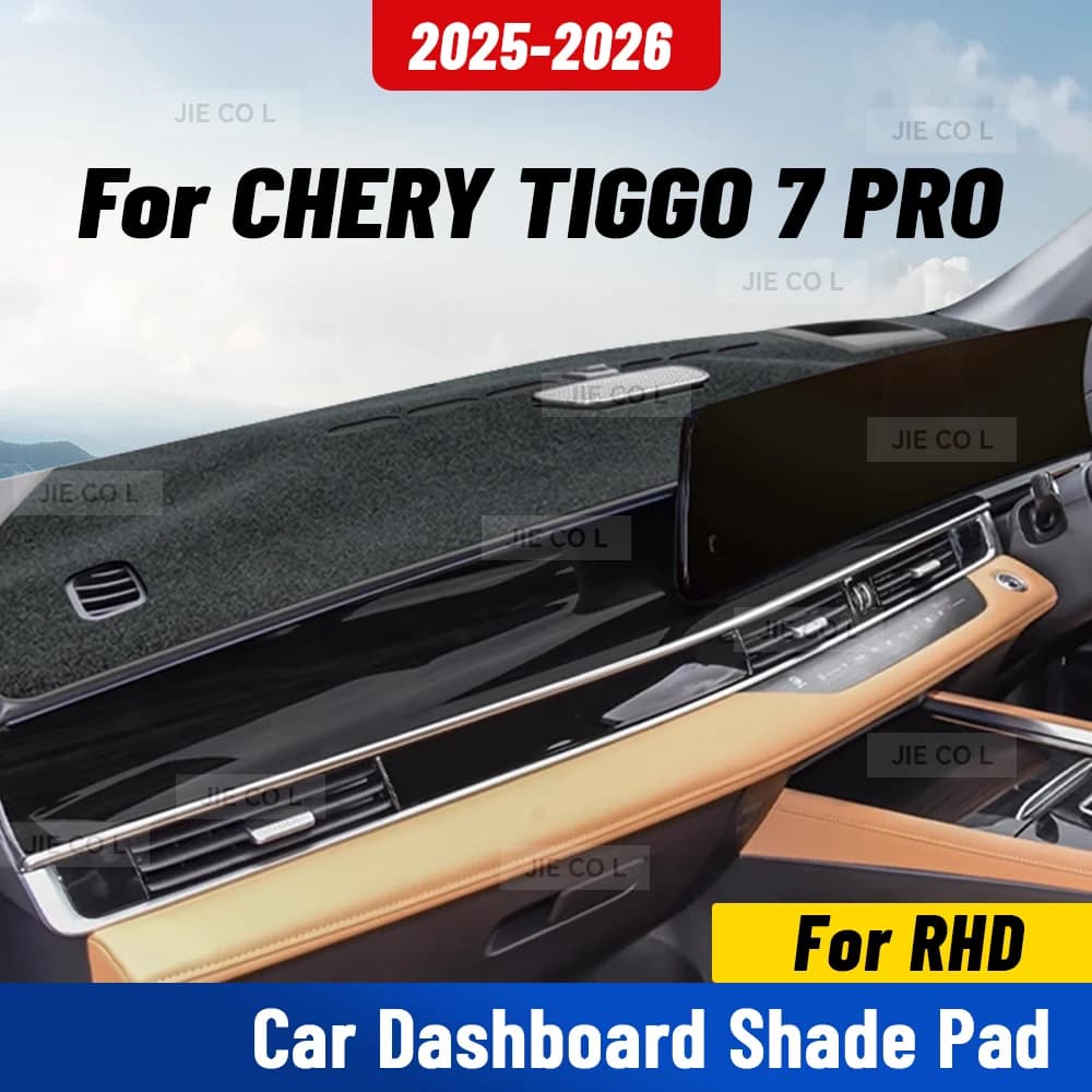 Per CHERY TIGGO 7 Pro 2025 2026 RHD Tappetino Cruscotto Anti-UV Copertura Cruscotto Tappeto Parasole Accessori Protettivi