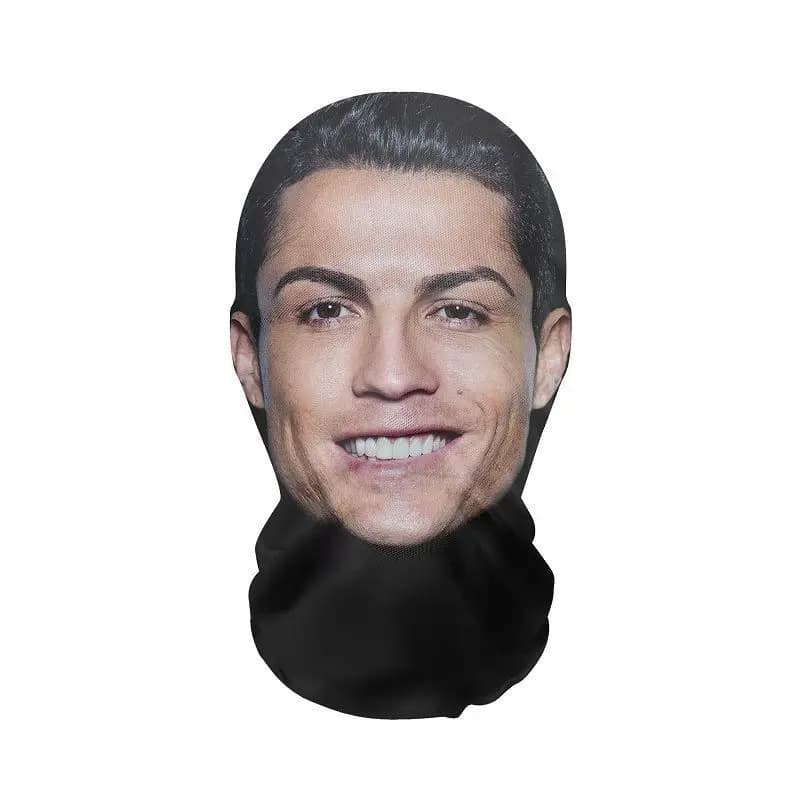 Funny Full Face Mask 3D Printed Celebrity Face Masks Elastic Mesh Halloween Cosplay Party Props Balaclava Headcovers B1