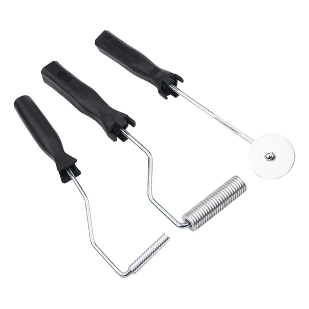 3PCS Fiberglass Roller Kit Bubble Paddle Tool Laminating Roller Kit