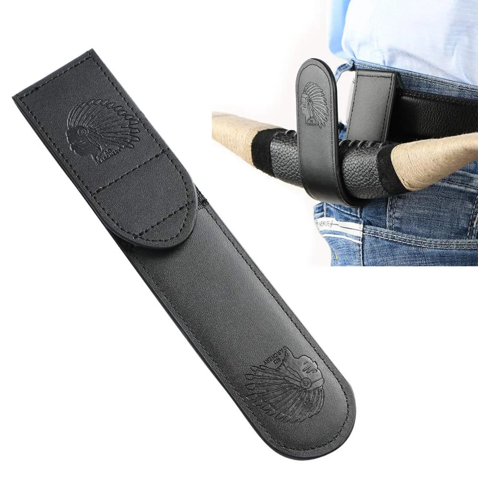 Archery Equipment Waist Hook Adjustable Leather Bow Hanging Tool for Target Hunting Recurve Bow