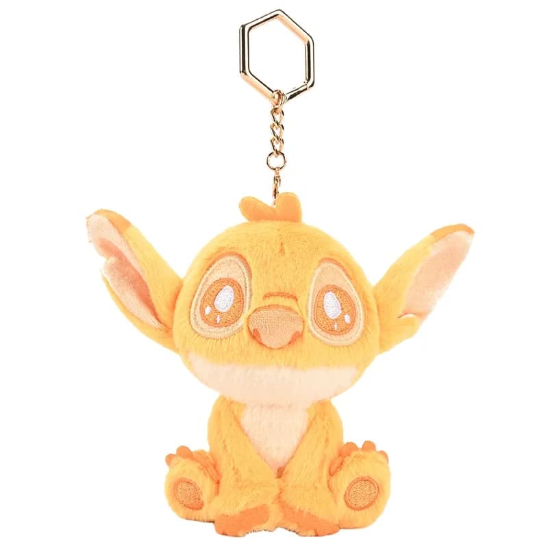 Portachiavi Peluche Kawaii Disney Lilo & Stitch, Ciondolo Creativo a Tema Cartone Animato per Zaino, Bambola Imbottita, Regalo di Compleanno per Ragazze