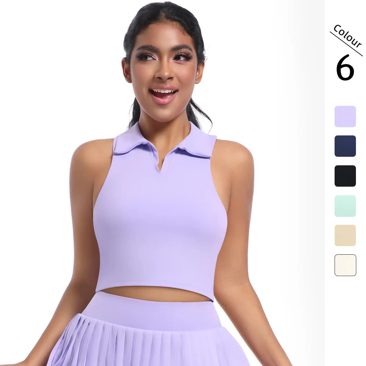Single-colored Sport Canotta with Arricciatura Senza Maniche per Donna, Top Running and Fitness Summer for Yoga and Leisure