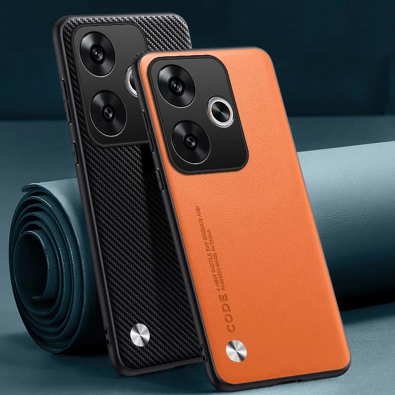 Custodia in pelle PU di lusso per Xiaomi Poco F6 5G Cover posteriore Custodia in silicone antiurto con protezione completa per PocoF6 Redmi Turbo 3