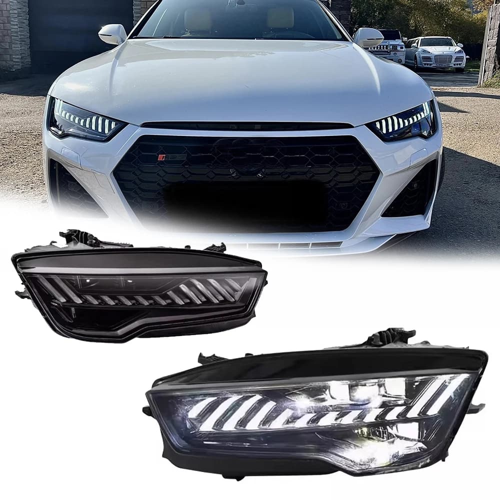 Styling Fari A LED per AUDI A7 11-18 nuovo stile full led DRL Gruppo lampada frontale per auto Segnale Accessori auto Lampada modificata