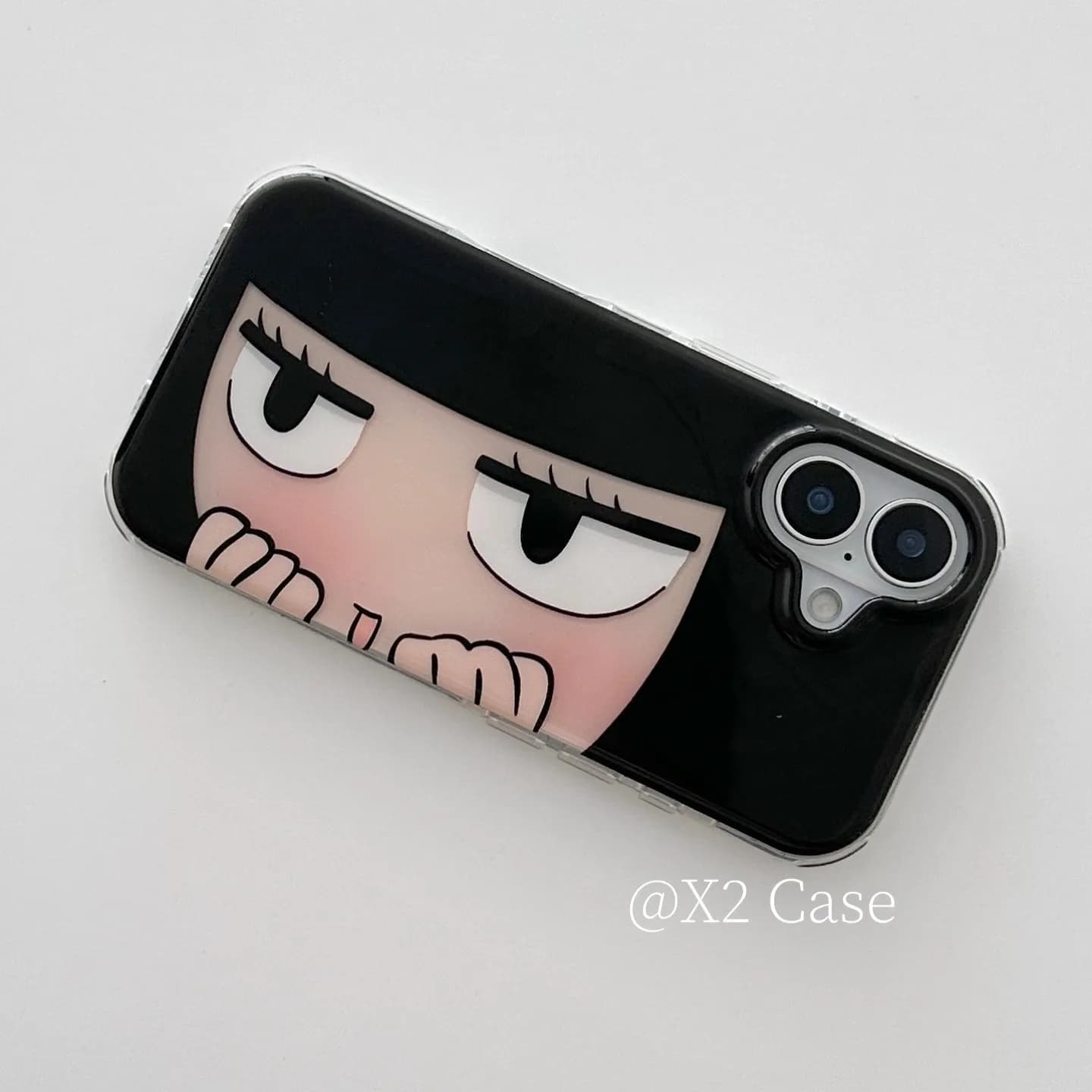 Black Eyes anime Girls Iphone Case Is Suitable for Iphone 17 16 15 13 Pro Max 14 Plus Phone Case Dustproof Full-Inclusive Cover