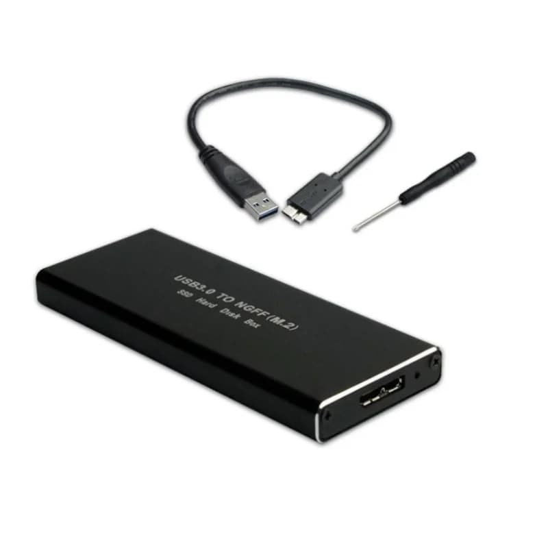NGFF Hard Disk esterno M.2 Solid State 5gbps SSD Cooling Metal Case USB3.0 PC per custodia HDD Mobile 2230/2242/2260/2280