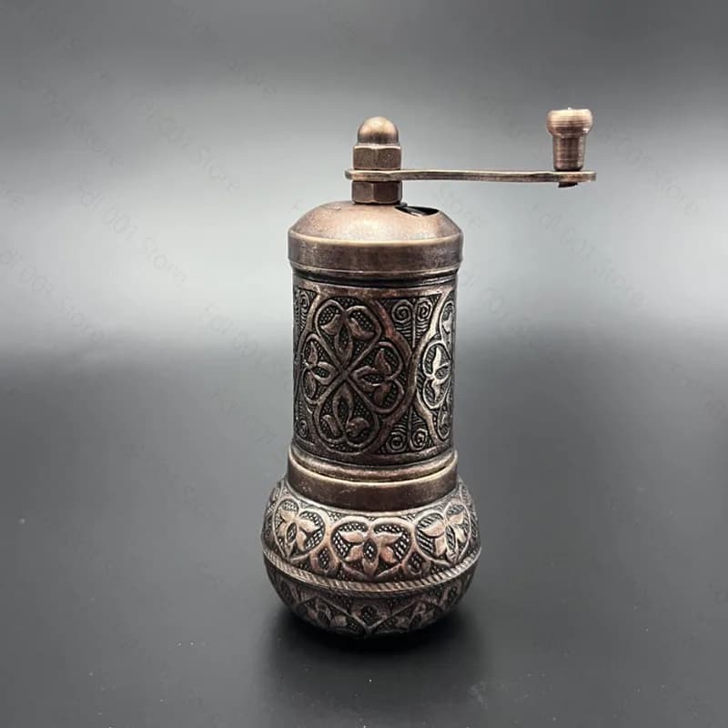 Retro Coffee Grinder, Spice Grinder, Copper Alloy Manual Bean Grinder, Portable Hand Grinder