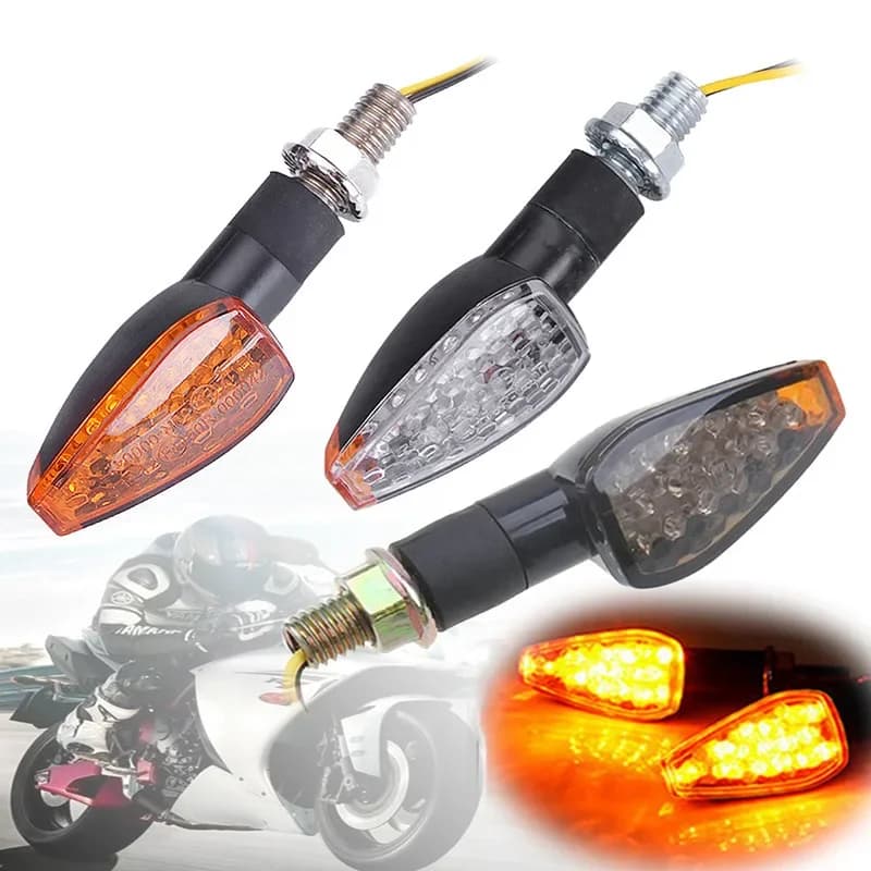 12V universal LED direction indicators for motorcycle, flashing lights for dual sport motorcycle, ATV, scooter, offroad