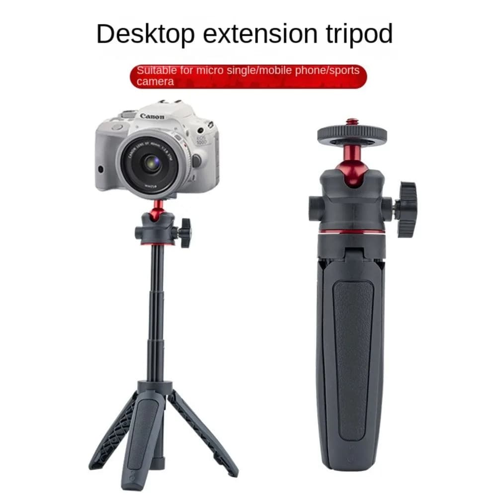 Mini Table Tripod with 360° Rotation, Flexible Support for Action Camera, Camera Accessories