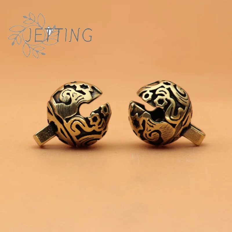 Hot Mini Gluttony Brass Wind Bell Die-Casting Gluttony Beast Car Key Pendant Tibetan Auspicious Bronze Bell Creative Gift Decor