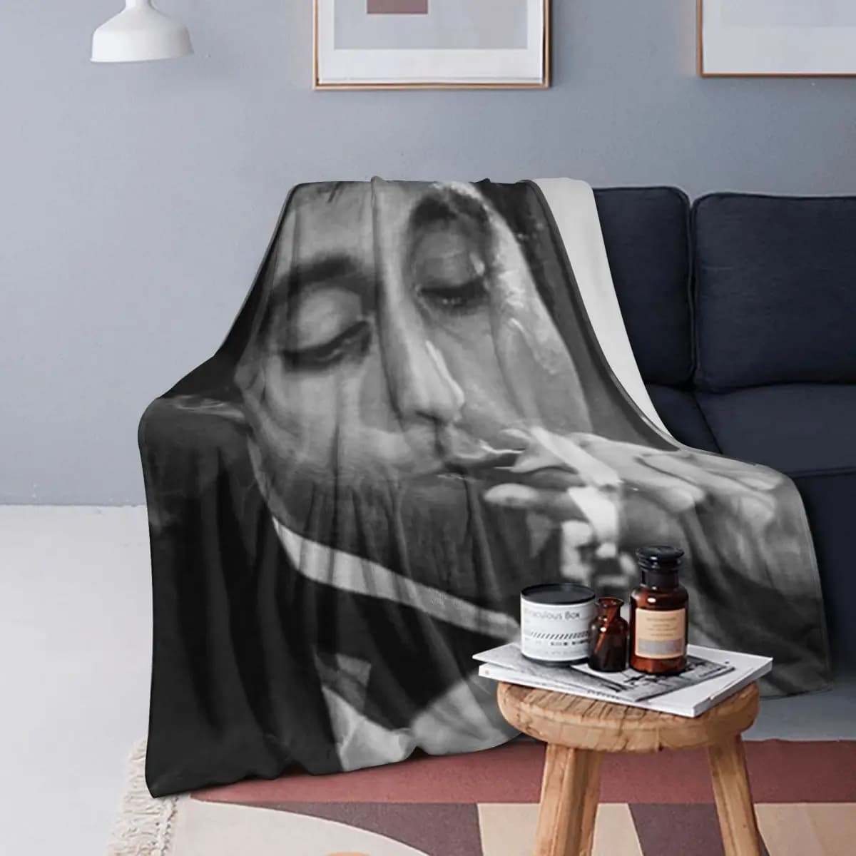 Scarface Tony Movie Blanket Soft Warm Flannel Throw Blanket Bedspread for Bed Living room Picnic Travel Home Couch